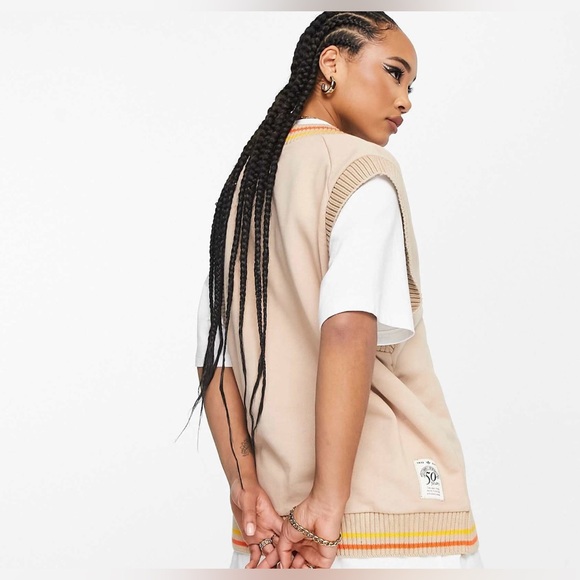 Adidas Originals Knit Tank / Sweater Vest in beige - Picture 2 of 4
